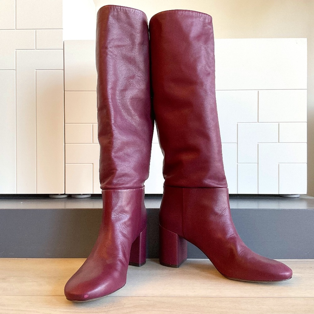 Tory Burch knee-high leather heeled boots